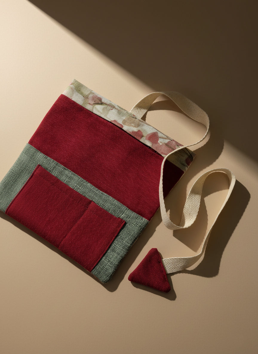 Upcycled multipurpose devil tail pouch