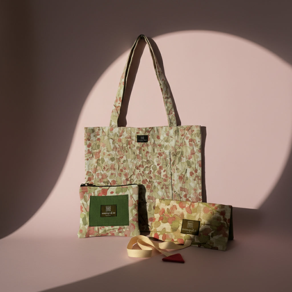 Tote bag, Multipurpose & mini pouch Bundle