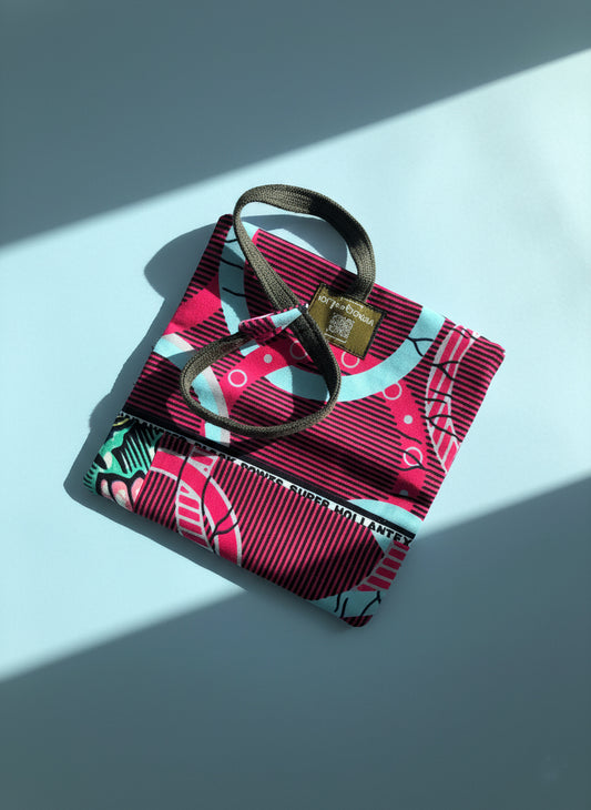 Upcycled multipurpose african devil tail pouch