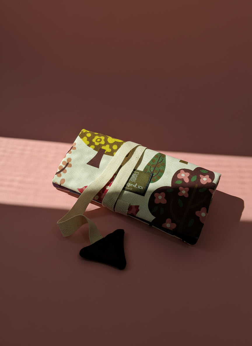 Upcycled multipurpose devil tail pouch