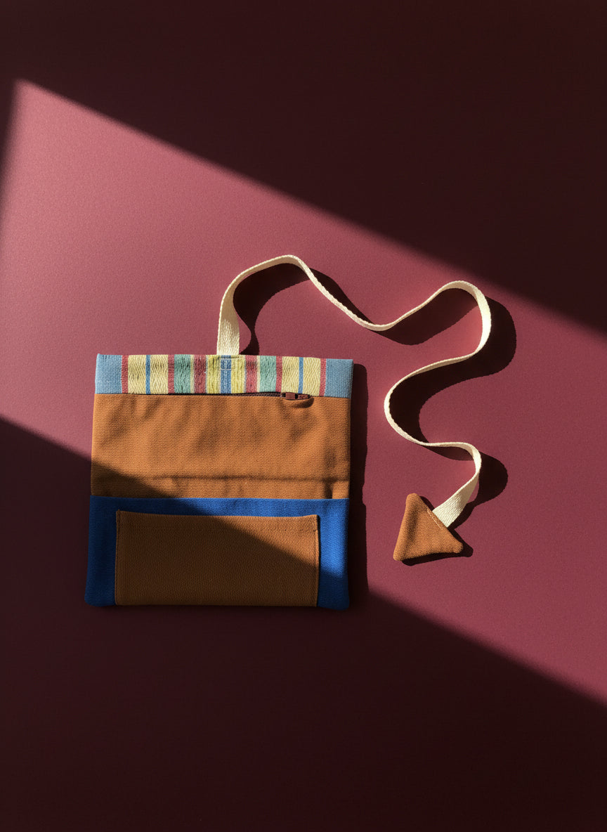 Upcycled multipurpose devil tail pouch