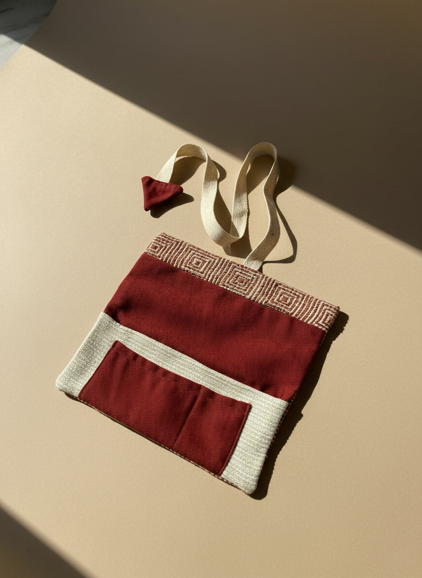 Upcycled multipurpose devil tail pouch