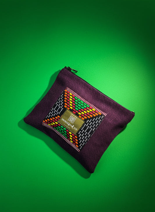 Upcycled mini-pouch